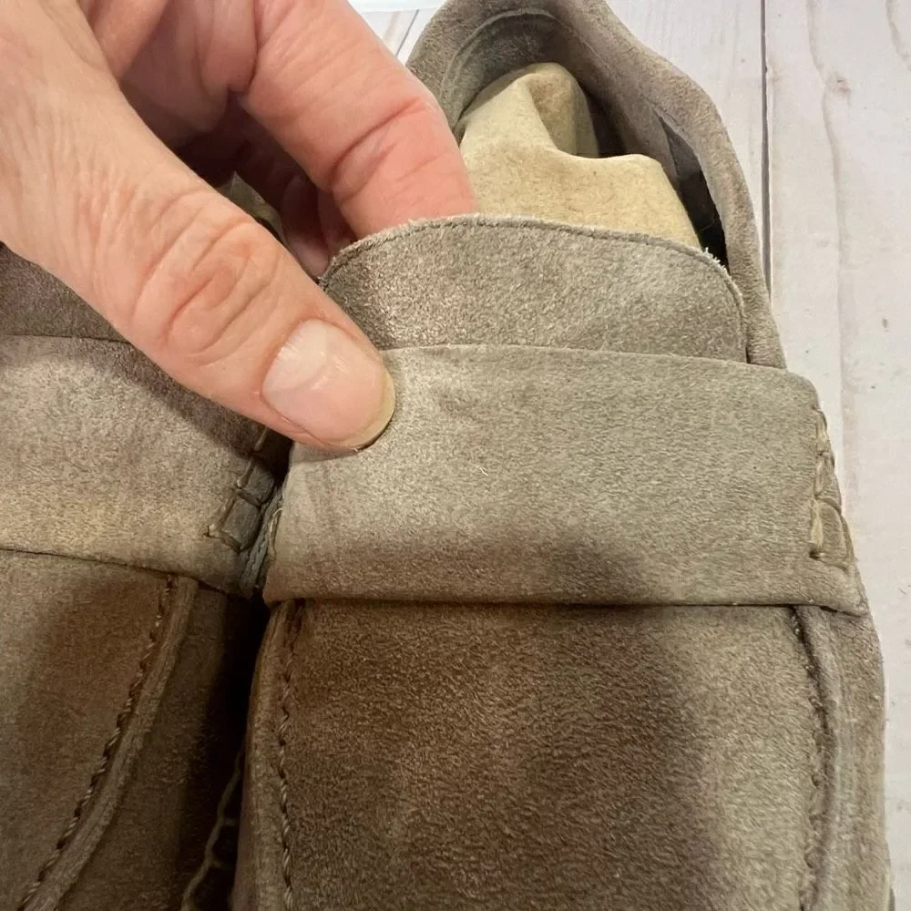 ViNCE Taupe Suede Espadrilles Shoes